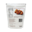 Load image into Gallery viewer, Back of a food packaging bag with fried chicken image and nutrition facts on a white background
