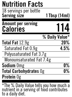 Cold-Pressed Basil Canola Oil, 8.45 OZ