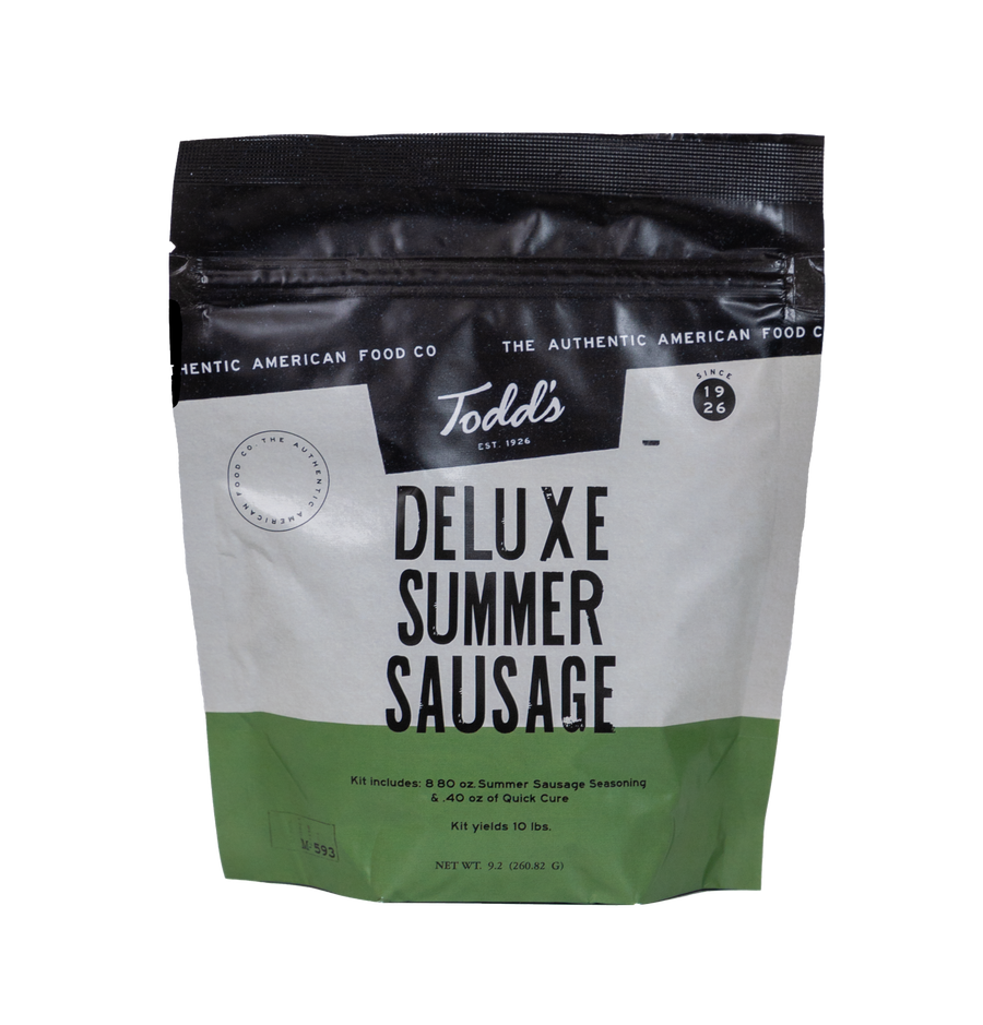 Todd's Deluxe Summer Sausage Complete Seasoning Kit (Yields 10 lbs)